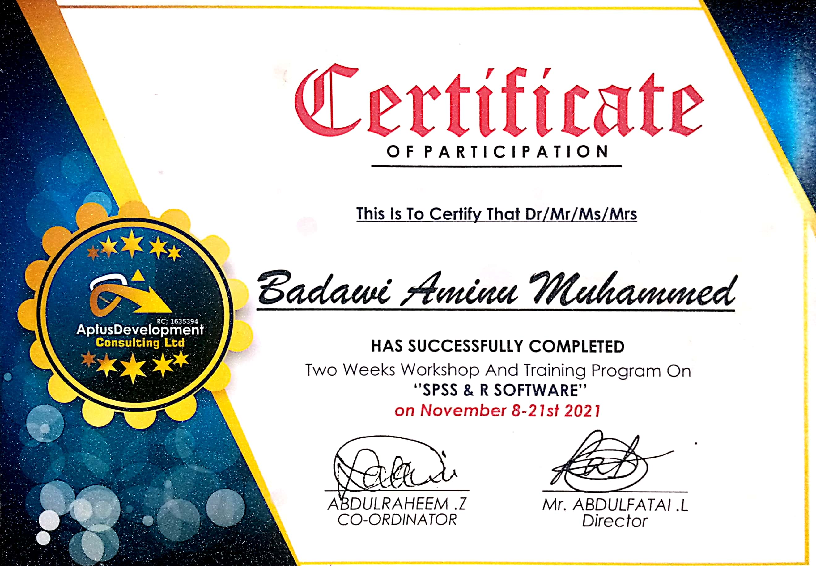 Certificate Thumbnail