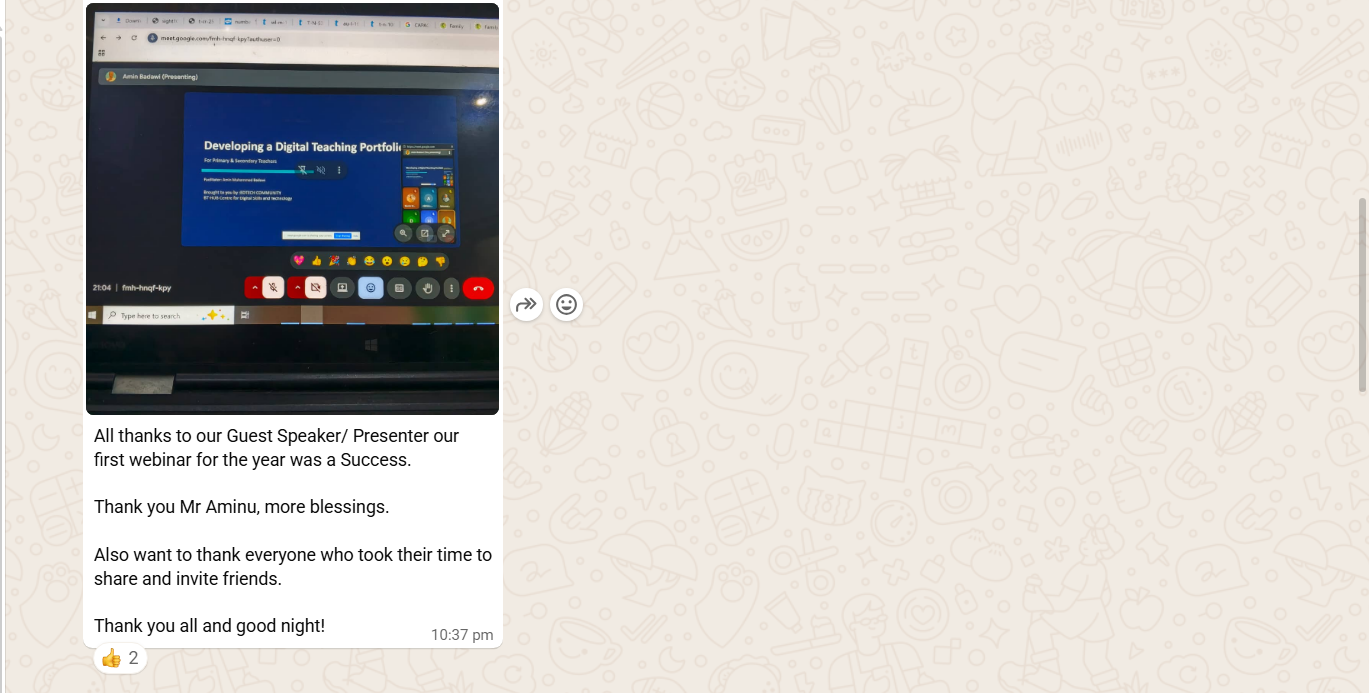 feedback after session